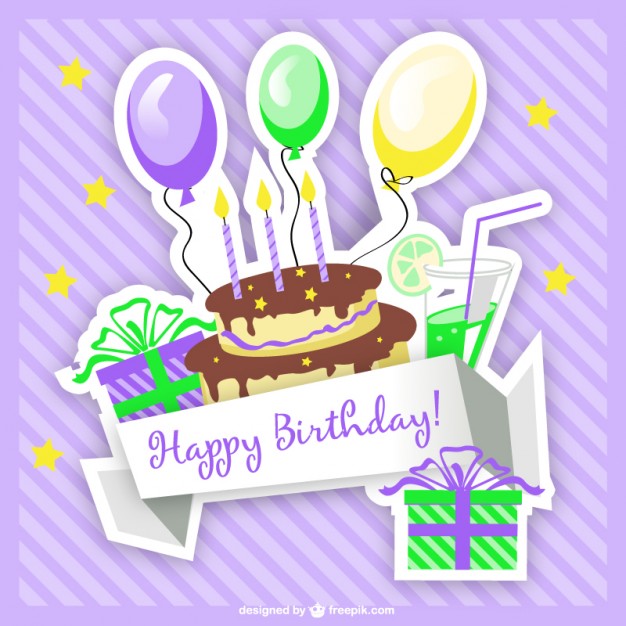 626x626 Happy Birthday Vector Card Vector Free Vector Download In .ai