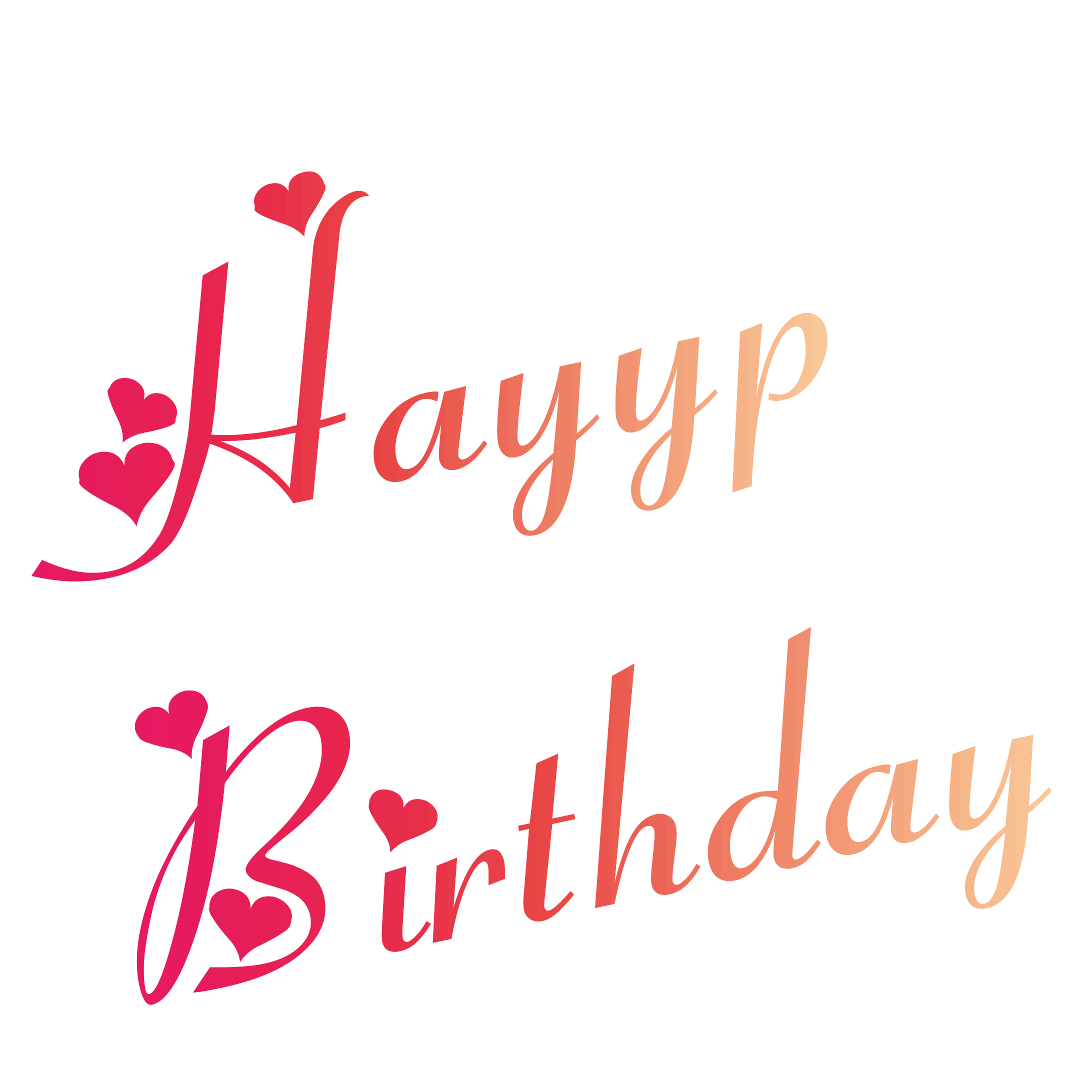 2144x2144 Red Happy Birthday Vector English Font 21442144 Transprent Png