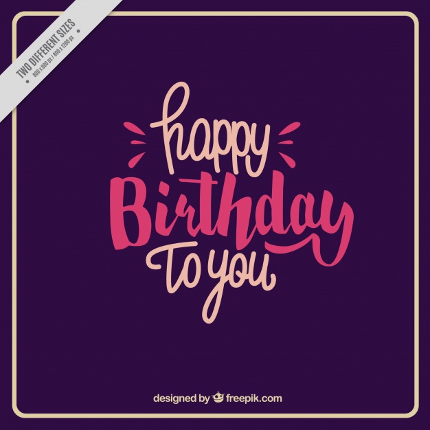 626x626 Happy Birthday Retro Background Vector Free Download