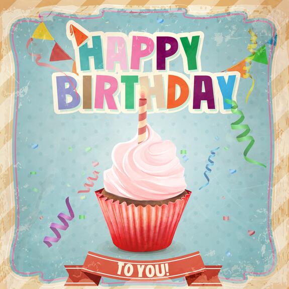 575x575 Happy Birthday Vintage Template Vectors 02 Free Download