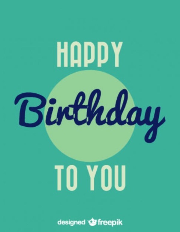 600x773 Happy Birthday Vintage Style Card Design Free Vector 123freevectors