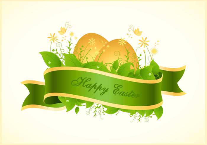 700x490 Happy Easter Vector Background