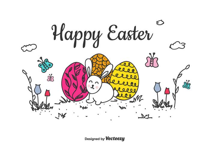 700x490 Happy Easter Vector Background Stock Images