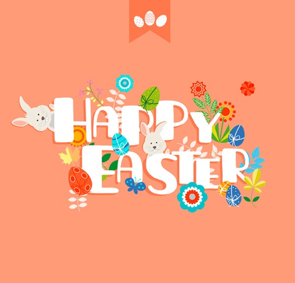 600x577 Wordart Fresh Happy Easter Vector Graphics My Free Photoshop World