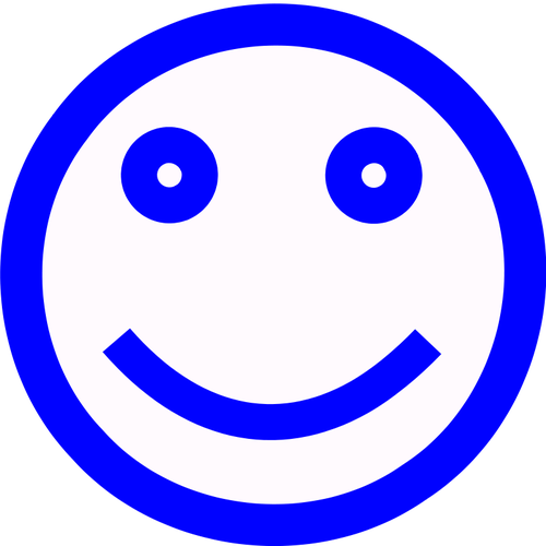 500x500 Blue Smiley Face Vector Image Public Domain Vectors
