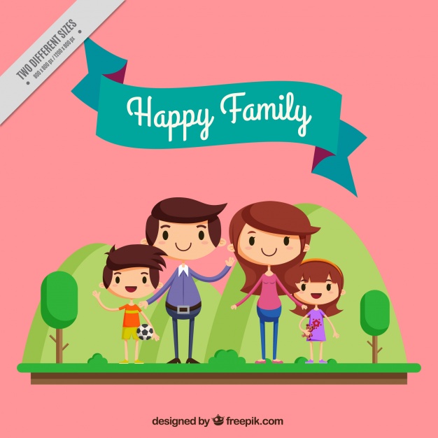 626x626 Lovely Characters Of Happy Family Vector Free Download