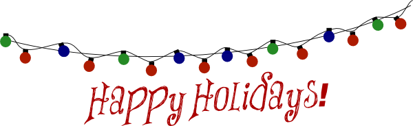 600x184 Happy Holidays Clipart