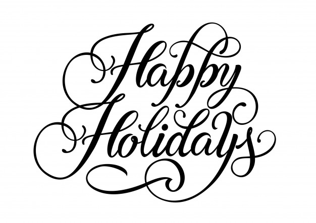 626x443 Happy Holidays Lettering Vector Free Download