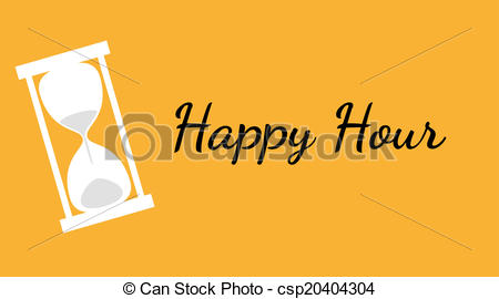 450x270 Vector Of The Happy Hour Background With Clock.