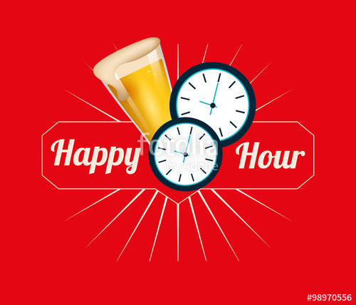 500x428 Happy Hour Design Stock Image And Royalty Free Vector Files On