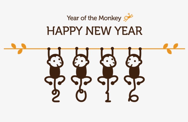 650x423 Happy New Year 2016 Vector Cartoon, Cartoon Clipart, 2016, Cartoon