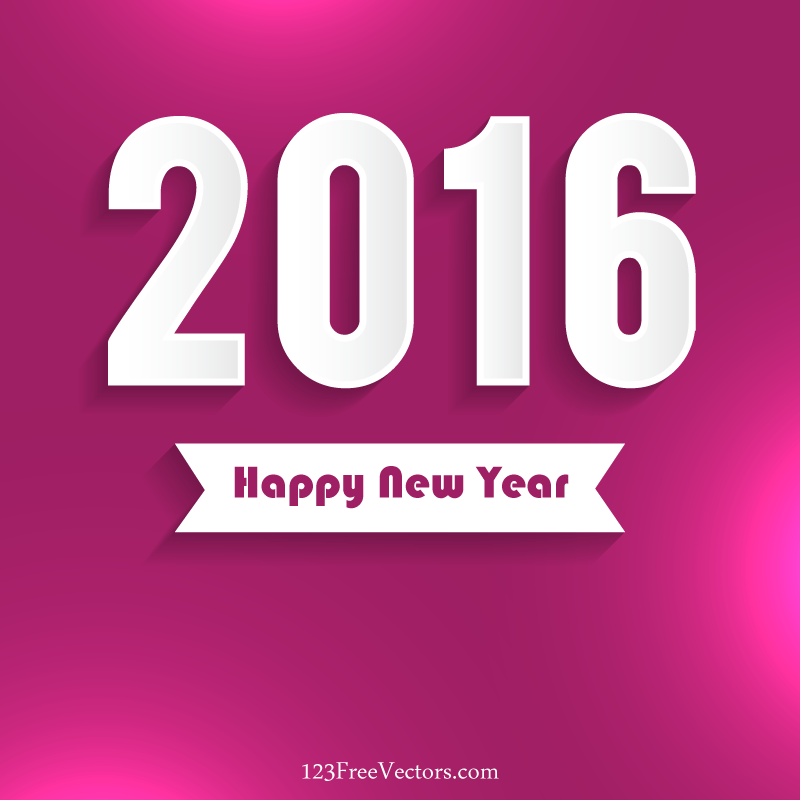 800x800 Happy New Year 2016 Vector Free 123freevectors