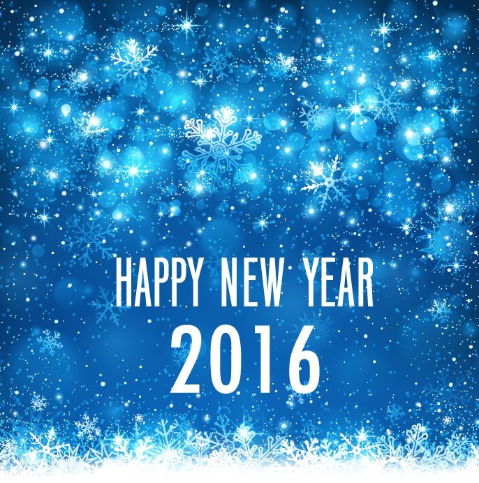 686x692 Happy New Year 2016 Vector Illustration Free Vector Graphics