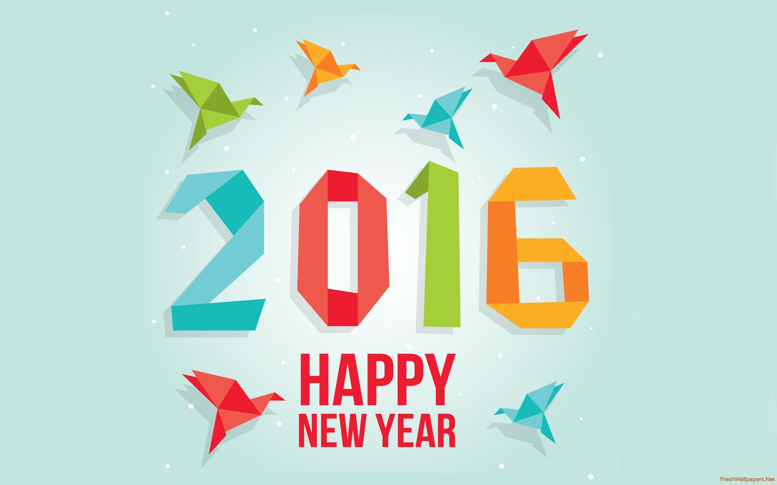 2560x1600 Happy New Year 2016 Vector Wallpapers Freshwallpapers