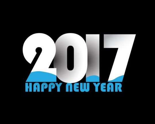 539x431 Happy New Year 2017 Background Vector Material Free Download