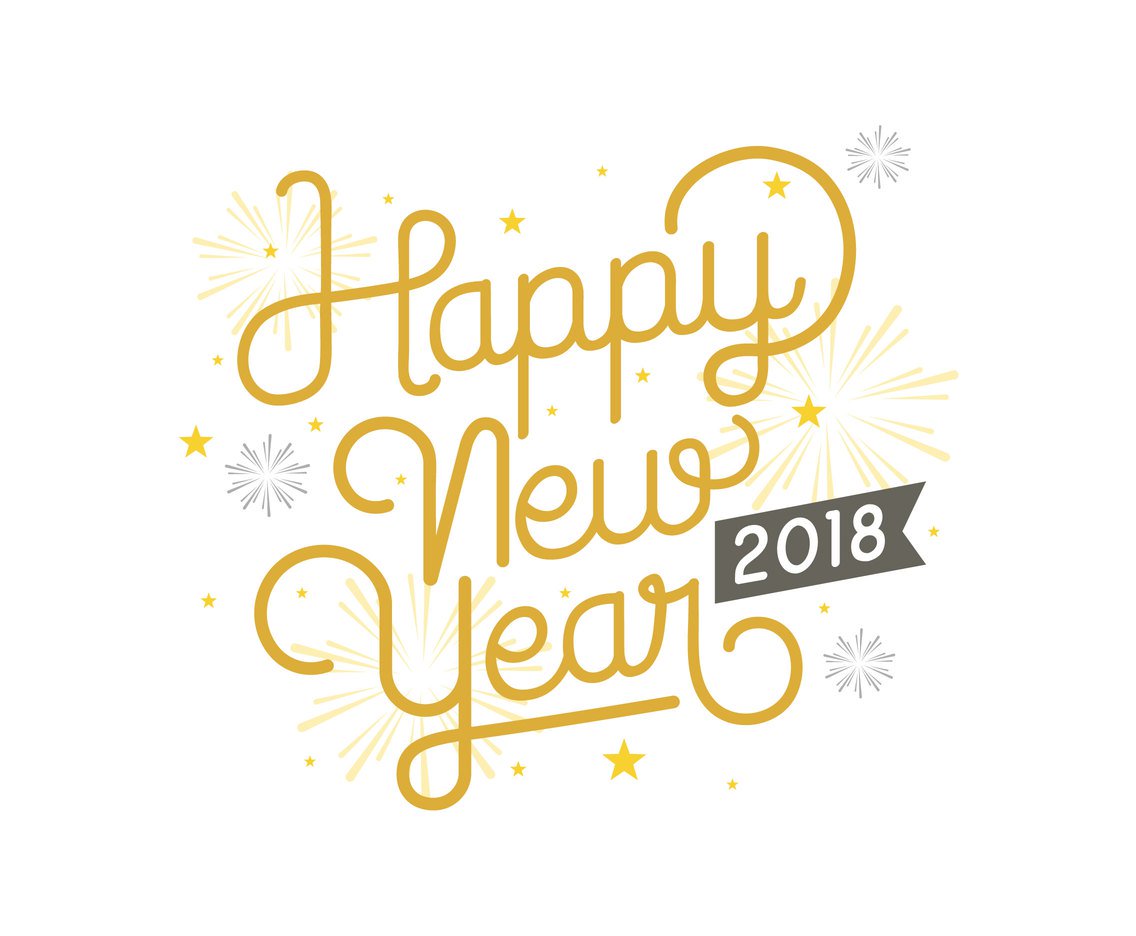 1136x936 Happy New Year 2018 Greeting Card Vector Art Amp Graphics