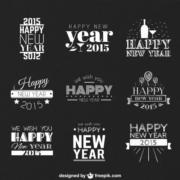 626x626 Happy New Year Greetings Vector Free Download