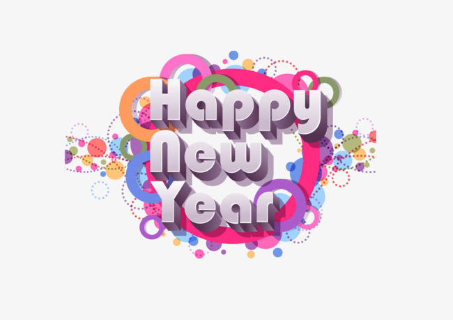650x459 English Happy New Year Vector, New Vector, Happy, New Png And