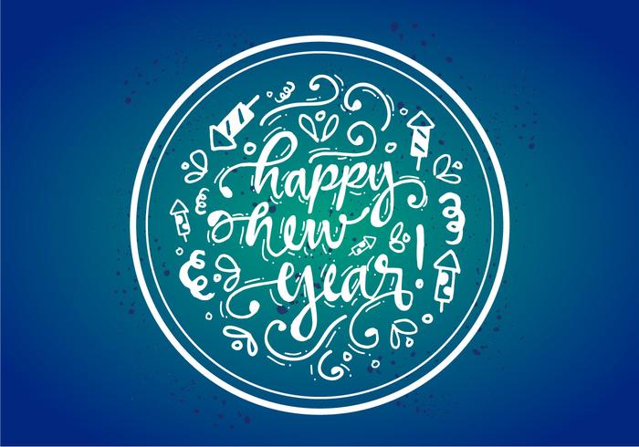 700x490 Free Happy New Year Vector Poster