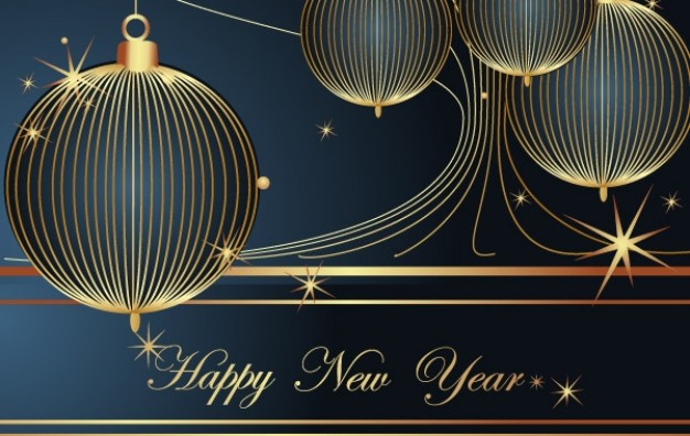 626x396 Happy New Year Vector Decoration Element Vector Free Download
