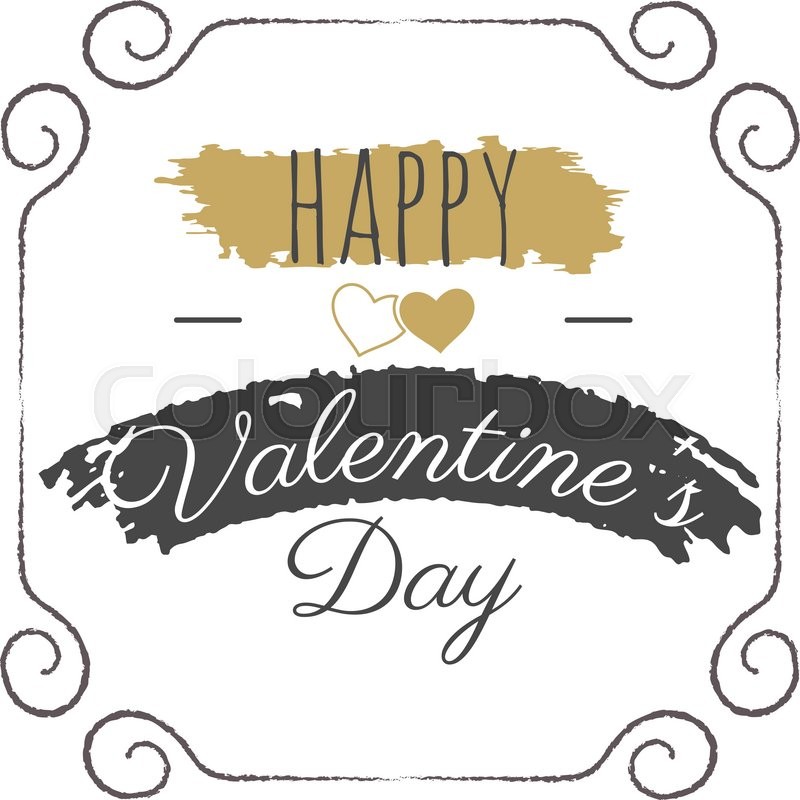 800x800 Happy Valentines Day Vector Lettering. Typography Photo Overlay