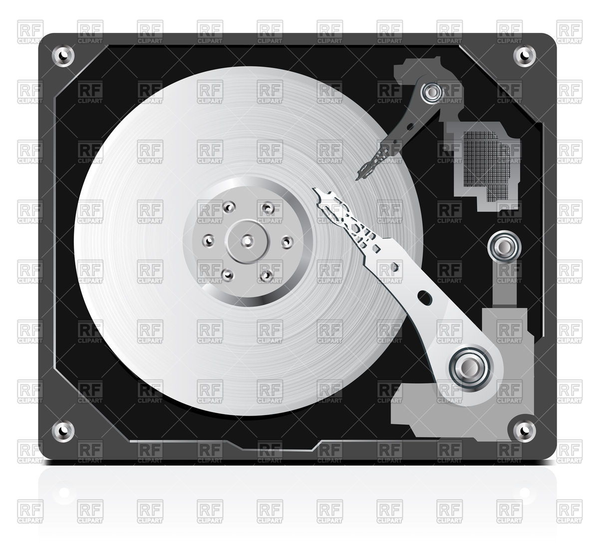 1200x1093 Hard Disk Vector Image Vector Artwork Of Objects Sermax55