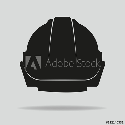 500x500 Hardhat, Vector, Protection, Safety Helmet, Icon, Logo, Concept