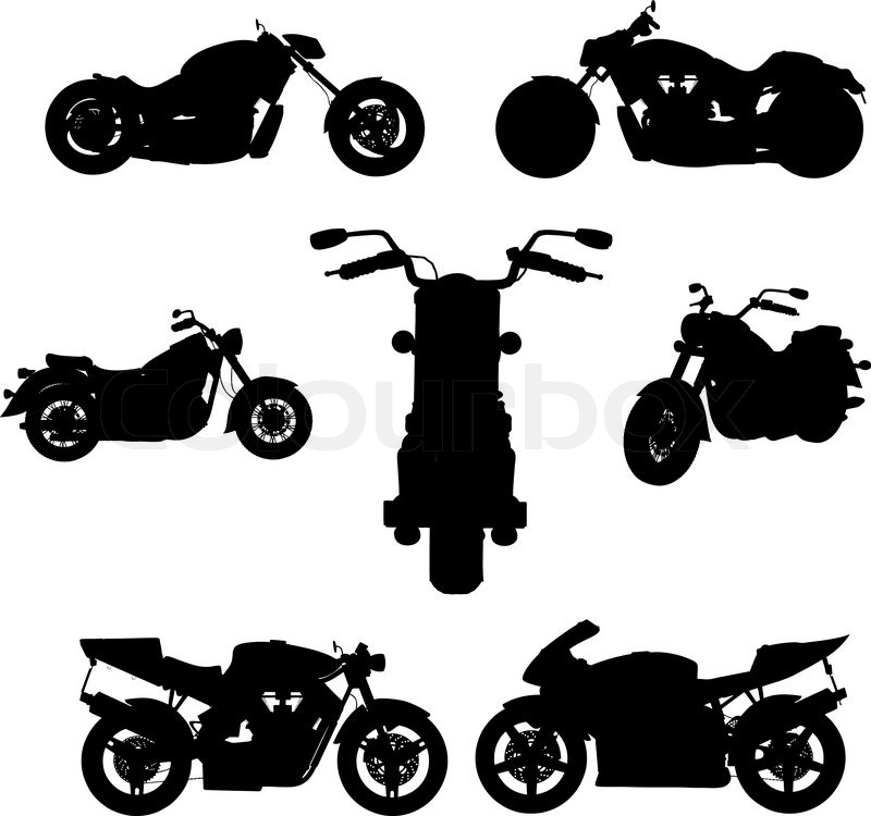 800x750 Motorbike Made In Vector Stock Vector Colourbox