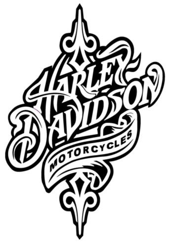 342x500 Harley Davidson Clipart Royalty Free Download Silhouette