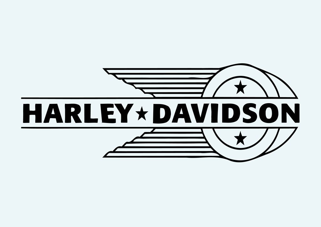 1024x724 Harley Davidson Vector Logo Letter Project Ideas