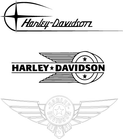 420x474 Harley Davidson Old Logos Free Vector In Adobe Illustrator Ai