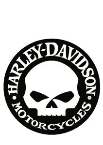 212x300 Harley Davidson Logo Black And White Clipart Collection