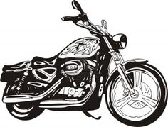 Harley Motorcycle Vector