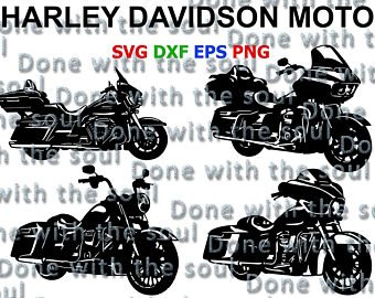 340x270 Harley Davidson Vector Motorcycle Cut Motorcycle Vector Etsy