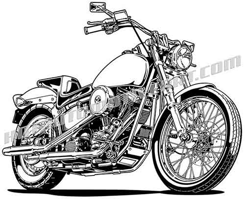 500x407 Harley Davidson Motorcycle Clip Art, Buy Two Images, Get One Image