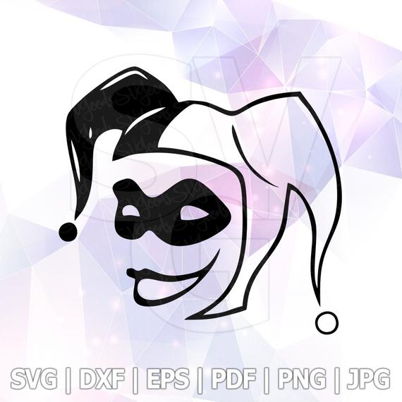 570x570 Harley Quinn Svg Dxf Vector Cut Files Cricut Designs Etsy