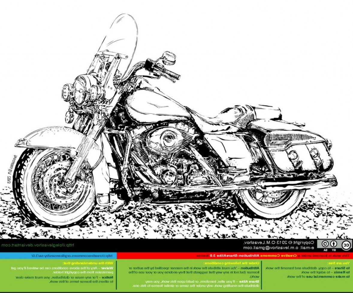 1178x976 Harley Davidson Motorcycle Vector Art Lazttweet