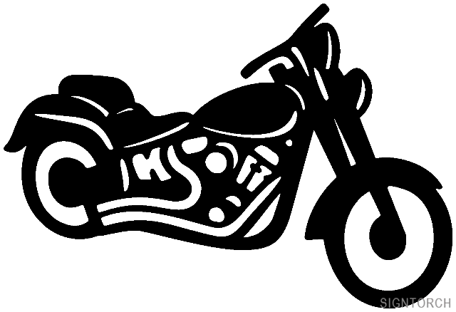 640x438 Garage Harley Motorcycle Readytocut Vector Art For White Side