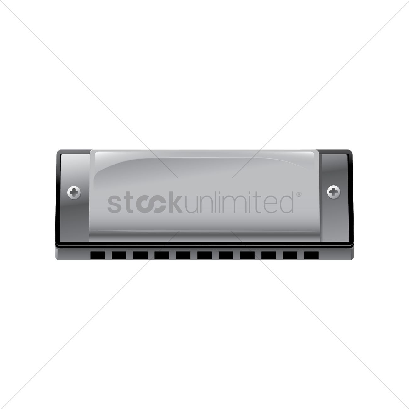 1300x1300 Harmonica Vector Image