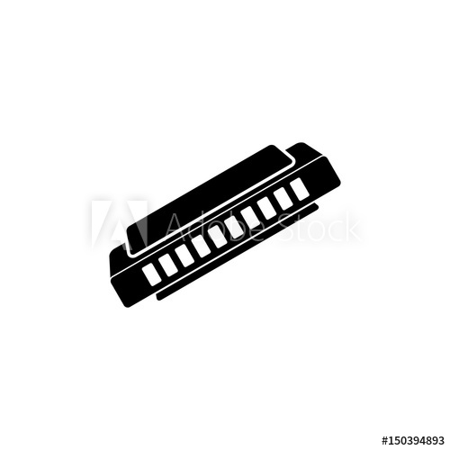500x500 Harmonica Vector Icon