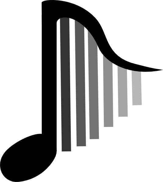 534x595 Harp Note Clip Art