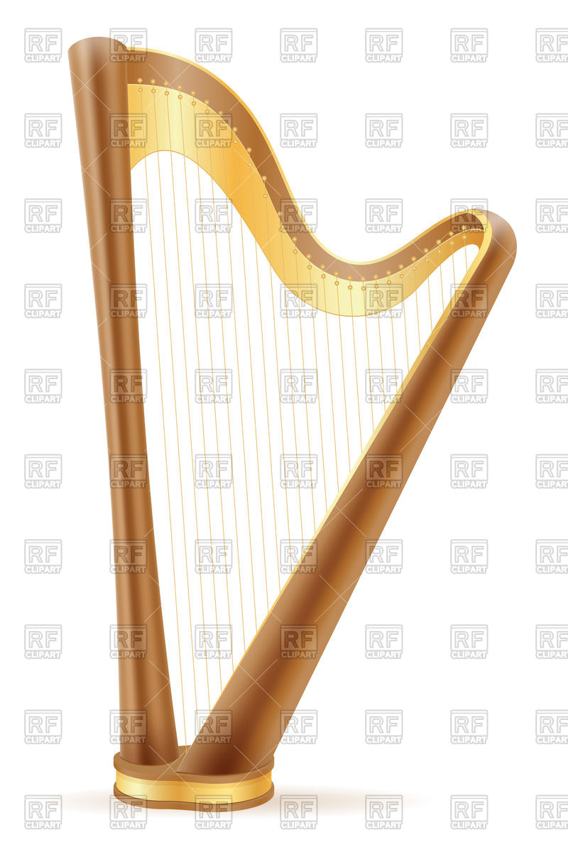 800x1200 Harp Vector Image Vector Artwork Of Objects Konturvid