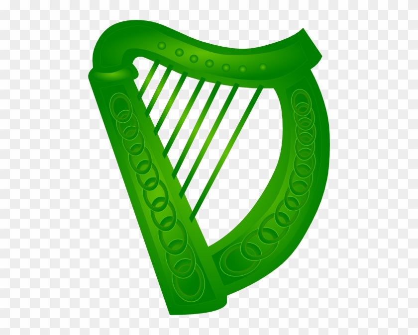 840x674 Irish Harp Vector