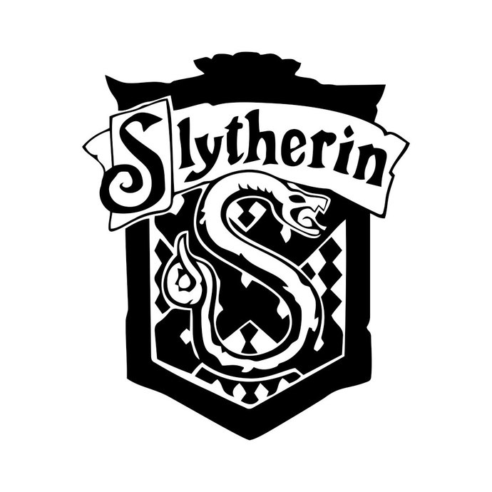 690x690 Slytherin Harry Potter House Badge Crest By Vectordesign On Zibbet