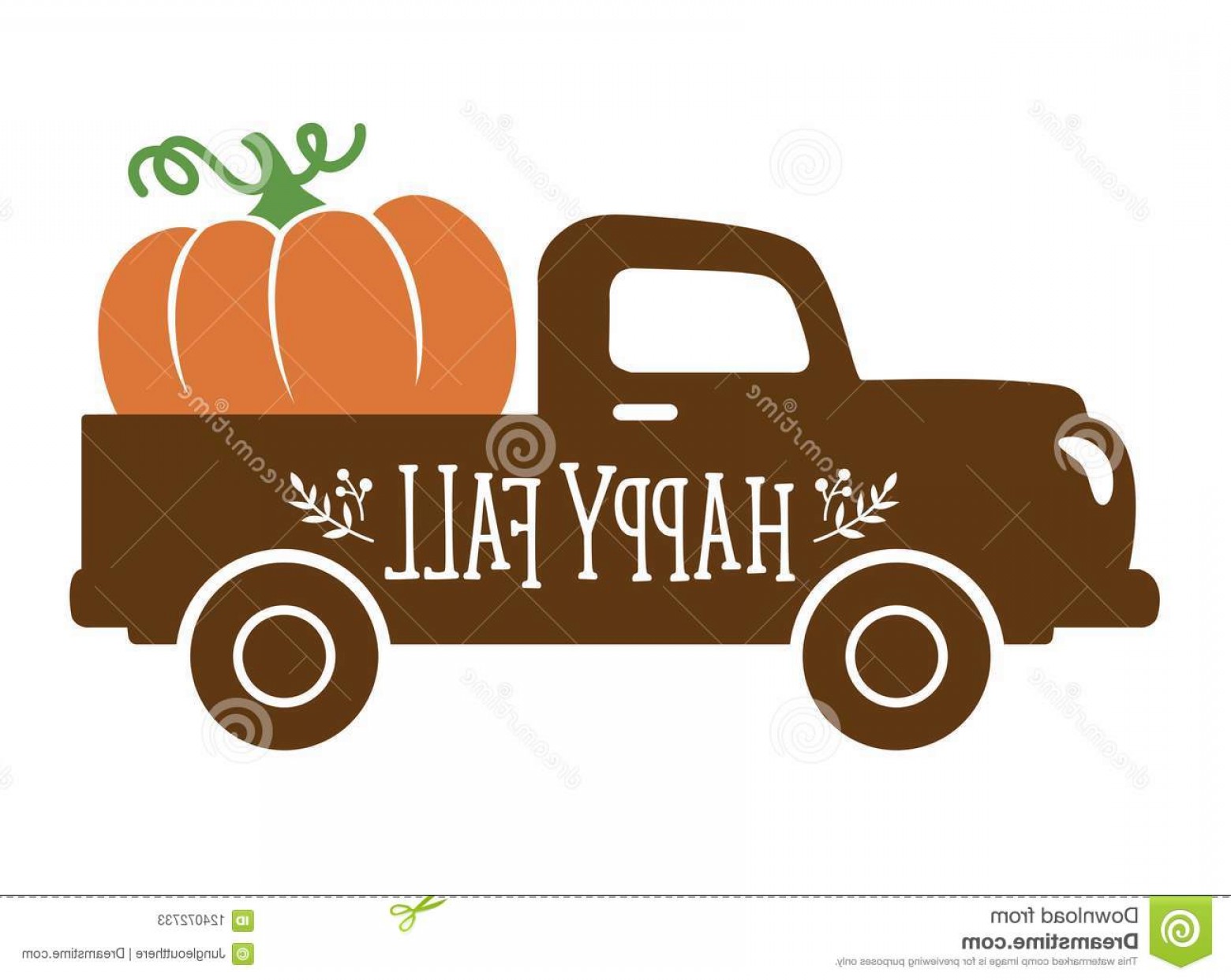 1560x1242 Old Vintage Truck Carrying Pumpkin Fall Harvest Vector
