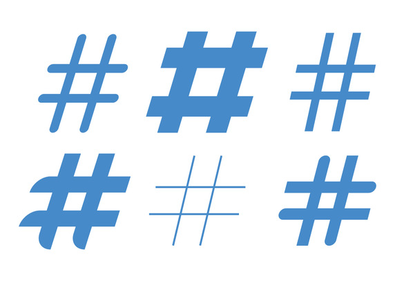 572x407 Blue Hashtag Vector Free Vector Download In .ai, .eps, .svg Format