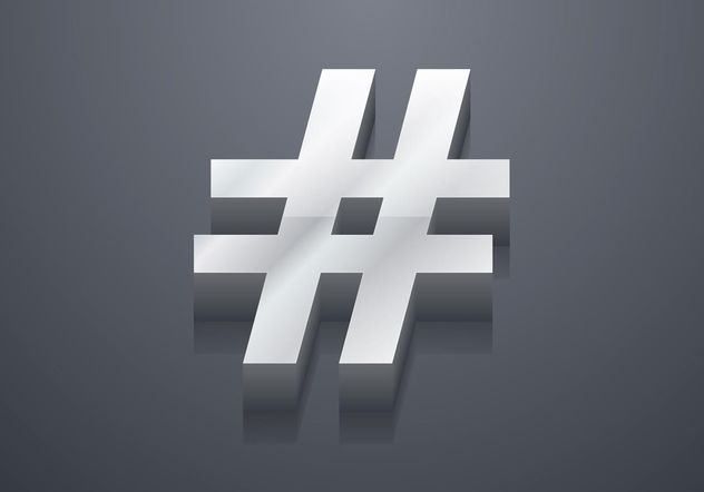 632x442 Free 3d Hashtag Vector Free Vector Download 141915 Cannypic