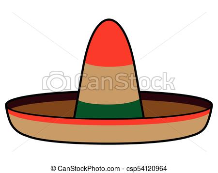 450x357 Isolated Mexican Hat Image Vector Illustration Design Clip Art