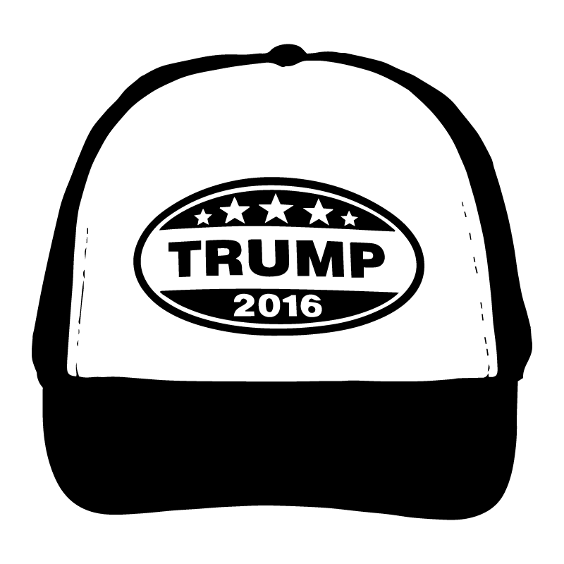 800x800 Donald Trump Hat Silhouette Vector Clip Art Free Vector
