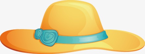 470x176 Vector Hand Painted Beach Hat, Vector, Hand Painted, Beach Hat Png